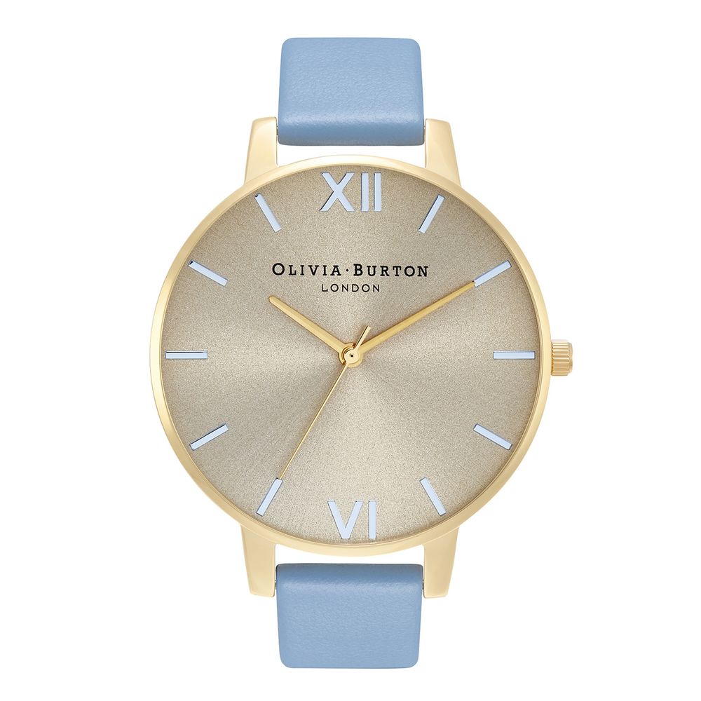 Olivia Burton – Uhr aus blauem Kunstleder