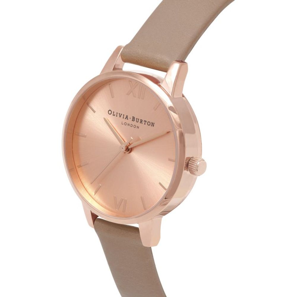 Olivia Burton Brown Synthetic Leather Watch