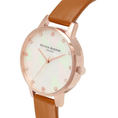 Olivia Burton – Uhr aus braunem Kunstleder