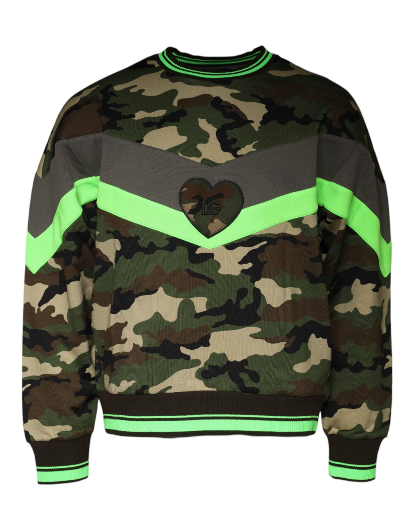 Dolce &amp; Gabbana Mehrfarbiger Camouflage-Sweatshirtpullover