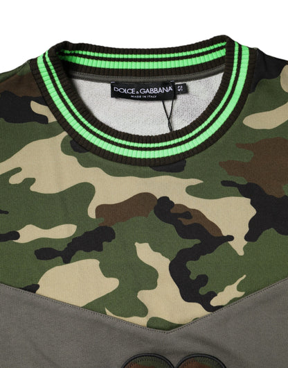 Dolce &amp; Gabbana Mehrfarbiger Camouflage-Sweatshirtpullover