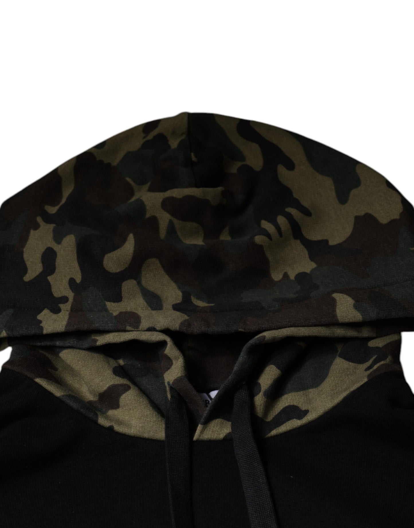 Dolce &amp; Gabbana – Schwarzes Sweatshirt mit Kapuze und Camouflage-Muster