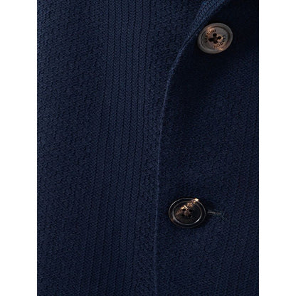 Lardini Blue Cotton Jacket