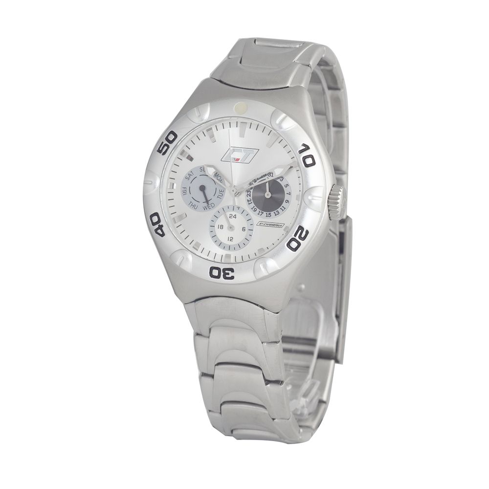 Chronotech Silver Steel Watch