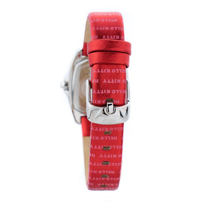 Chronotech Red Leather Watch