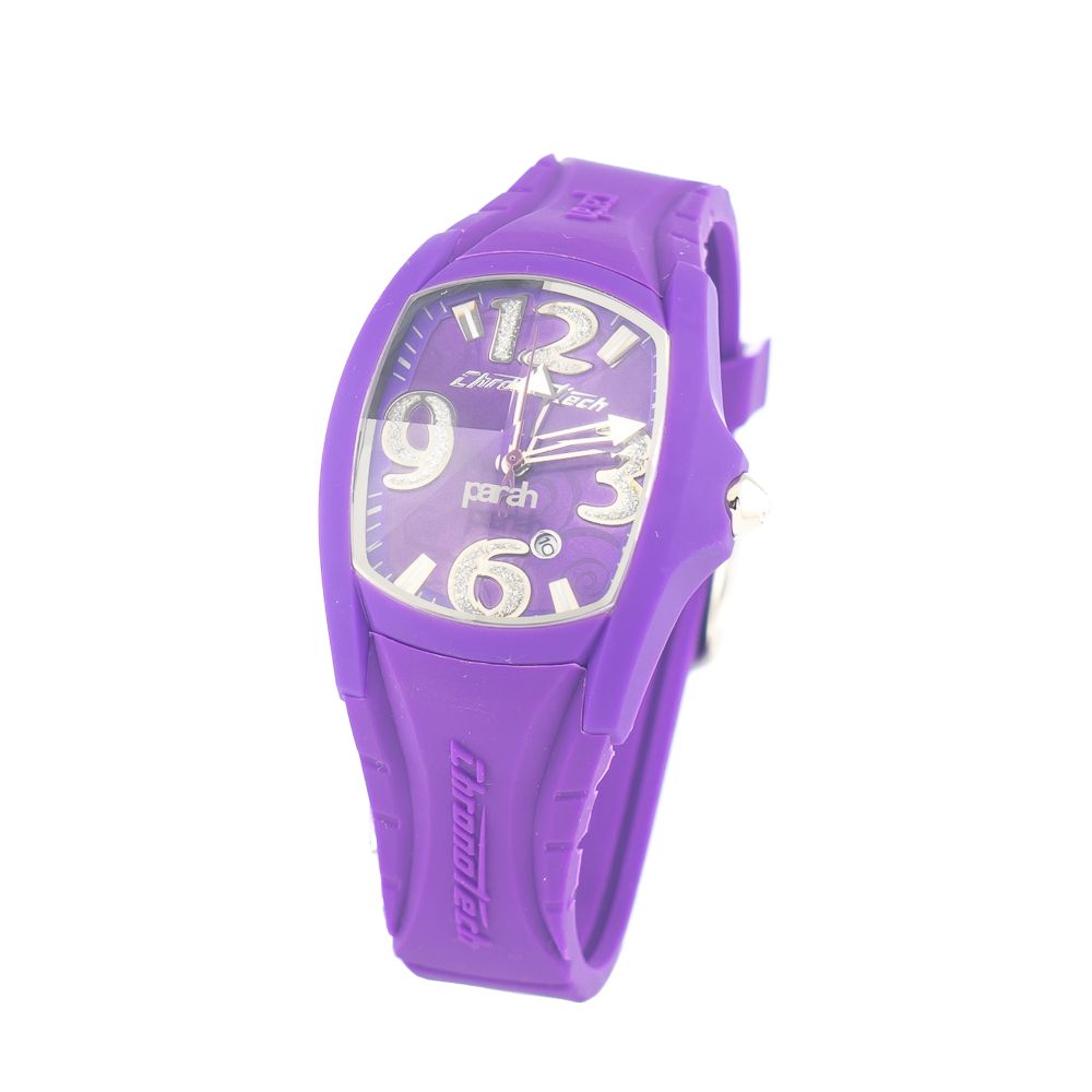 Chronotech – Violette Gummiuhr