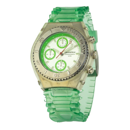 Chronotech Green Rubber Watch