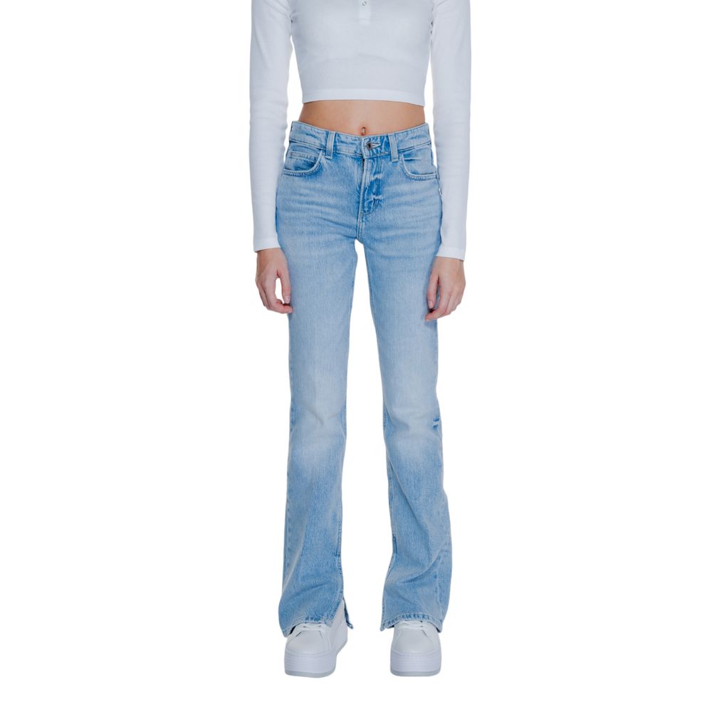 Guess Jeans und Hose aus Baumwolle in Hellblau