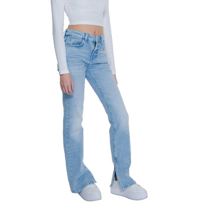 Guess Jeans und Hose aus Baumwolle in Hellblau