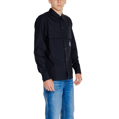 Calvin Klein Jeans Black Cotton Rigenerato Shirt