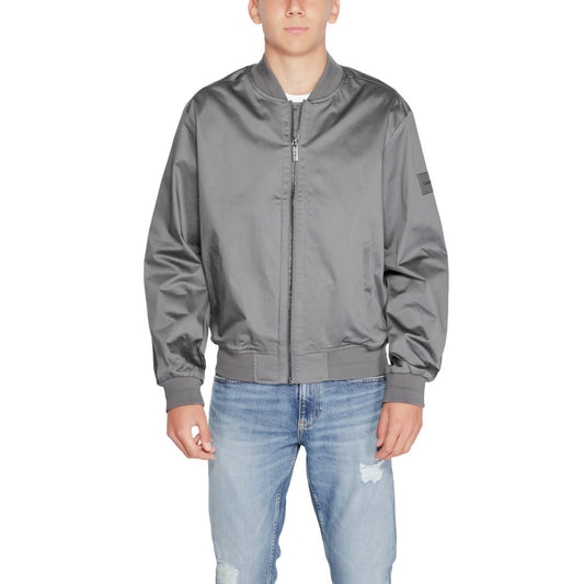 Calvin Klein – Graue Jacke aus Bio-Baumwolle