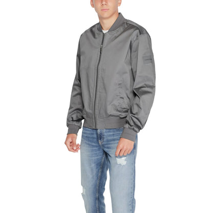 Calvin Klein – Graue Jacke aus Bio-Baumwolle