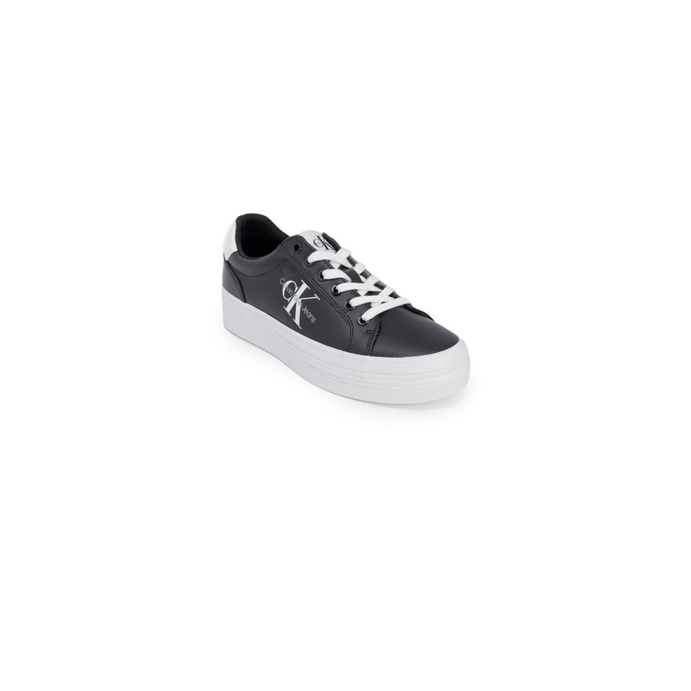 Calvin Klein – Schwarze Ledersneaker