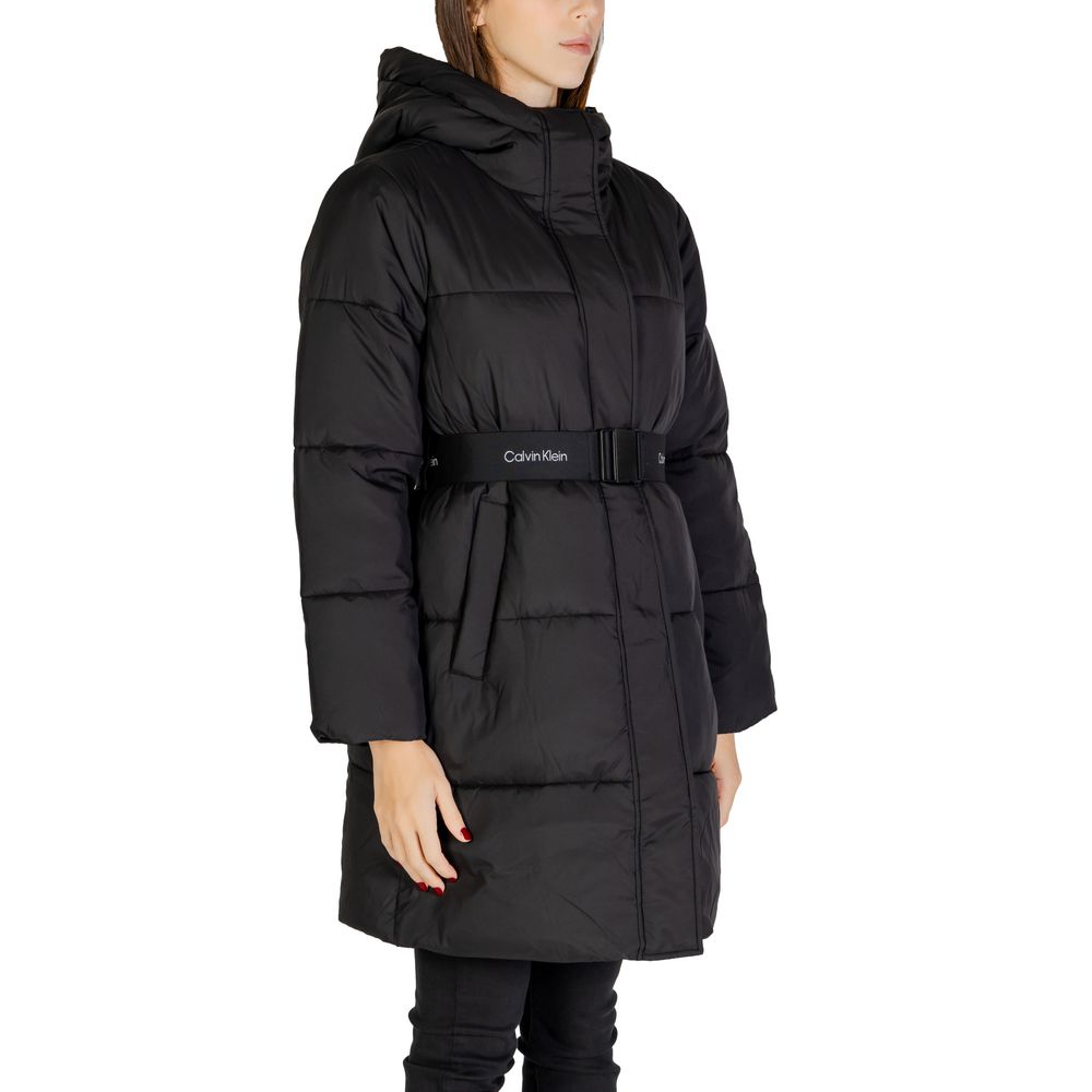 Calvin Klein Jeans Black Nylon Jackets & Coat