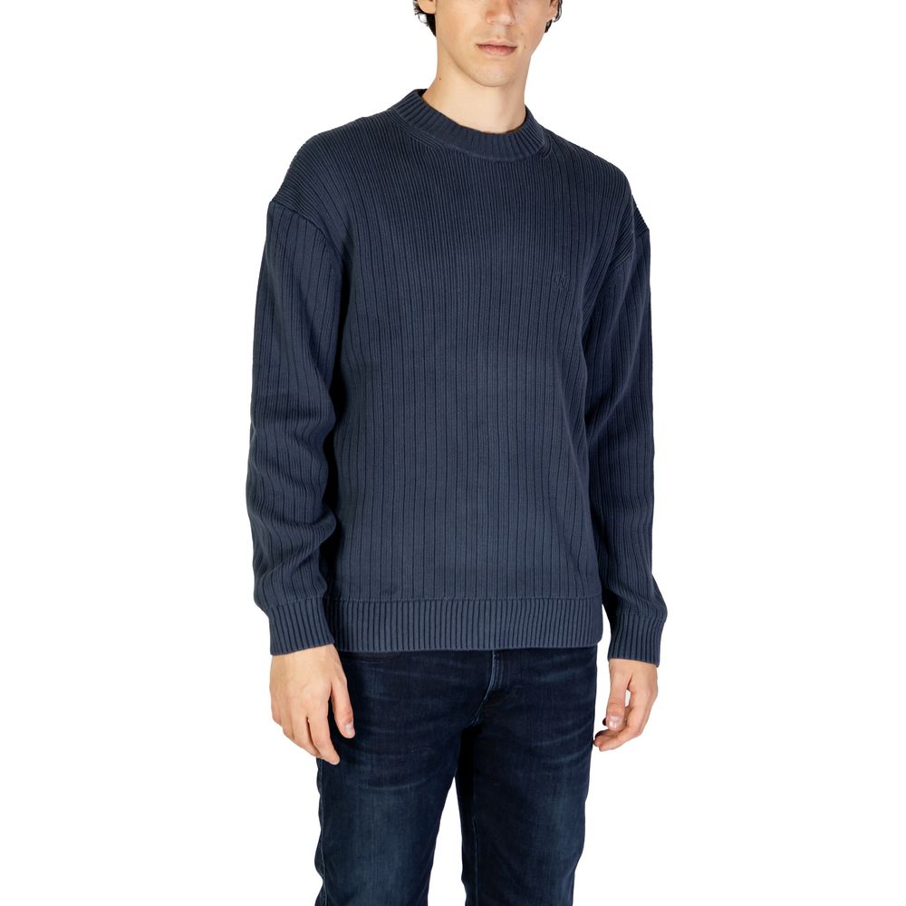 Calvin Klein Jeans – Blauer Baumwollpullover