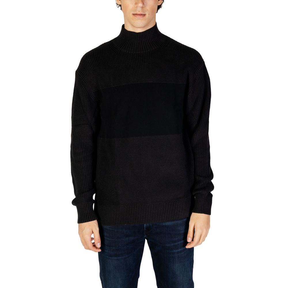 Calvin Klein Jeans – Schwarzer Baumwollpullover