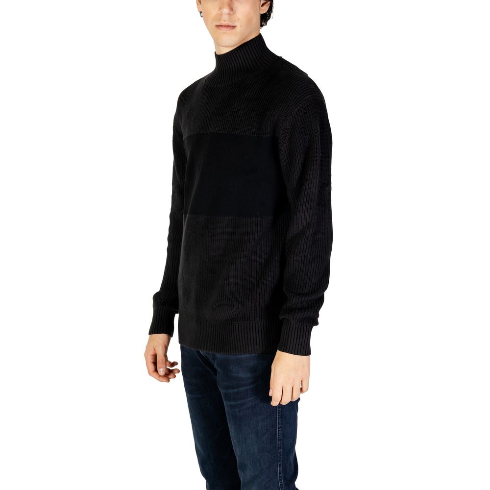 Calvin Klein Jeans – Schwarzer Baumwollpullover