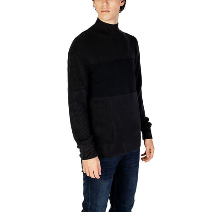 Calvin Klein Jeans – Schwarzer Baumwollpullover