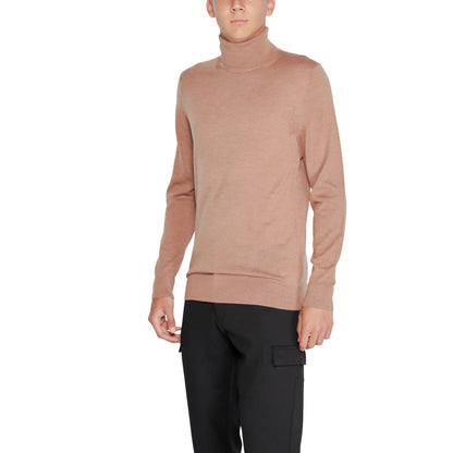 Calvin Klein – Beigefarbener Wollpullover