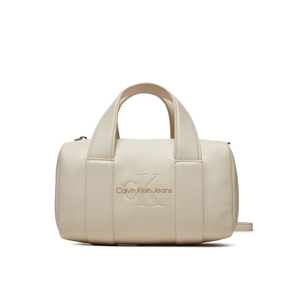 Calvin Klein Jeans Handtasche aus Kunstleder, Beige