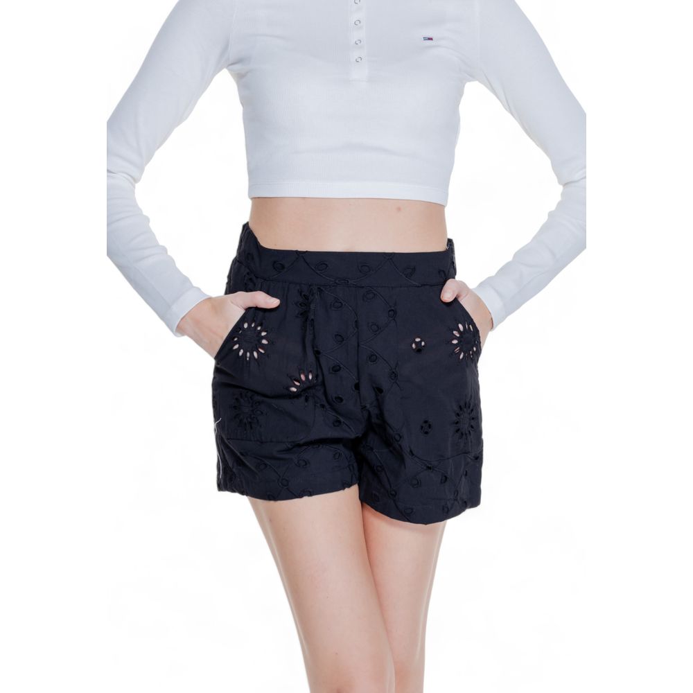 Only – Schwarze Baumwollshorts