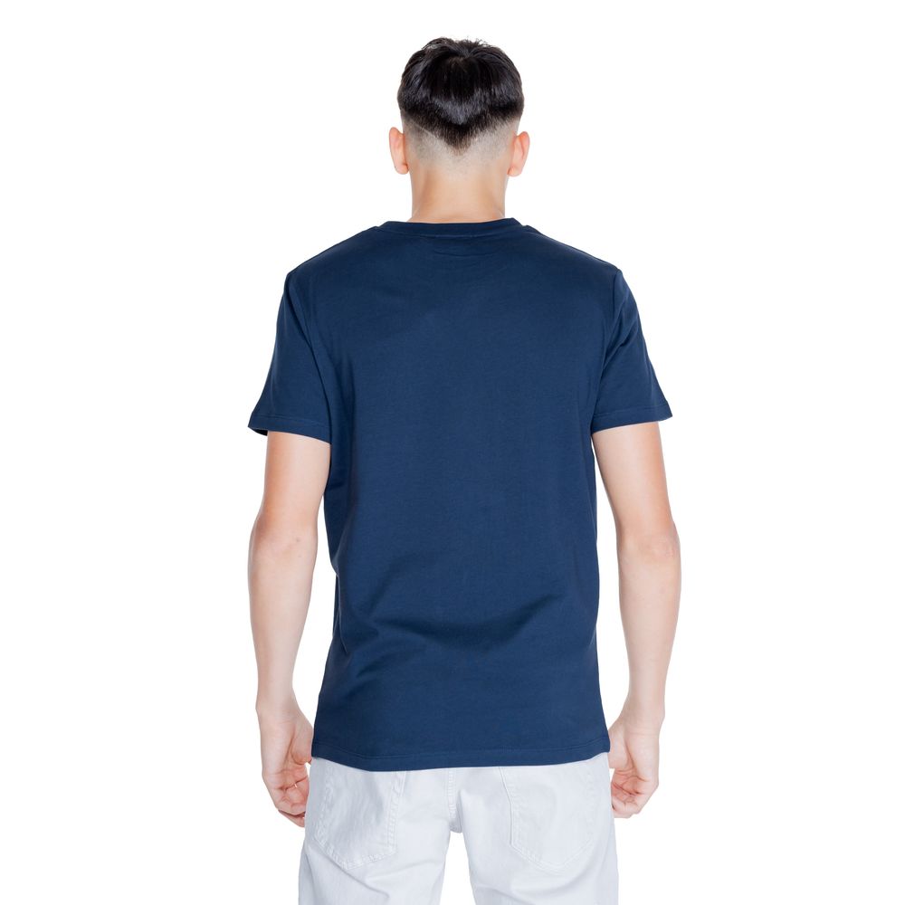 Blaues Baumwoll-T-Shirt von Peuterey