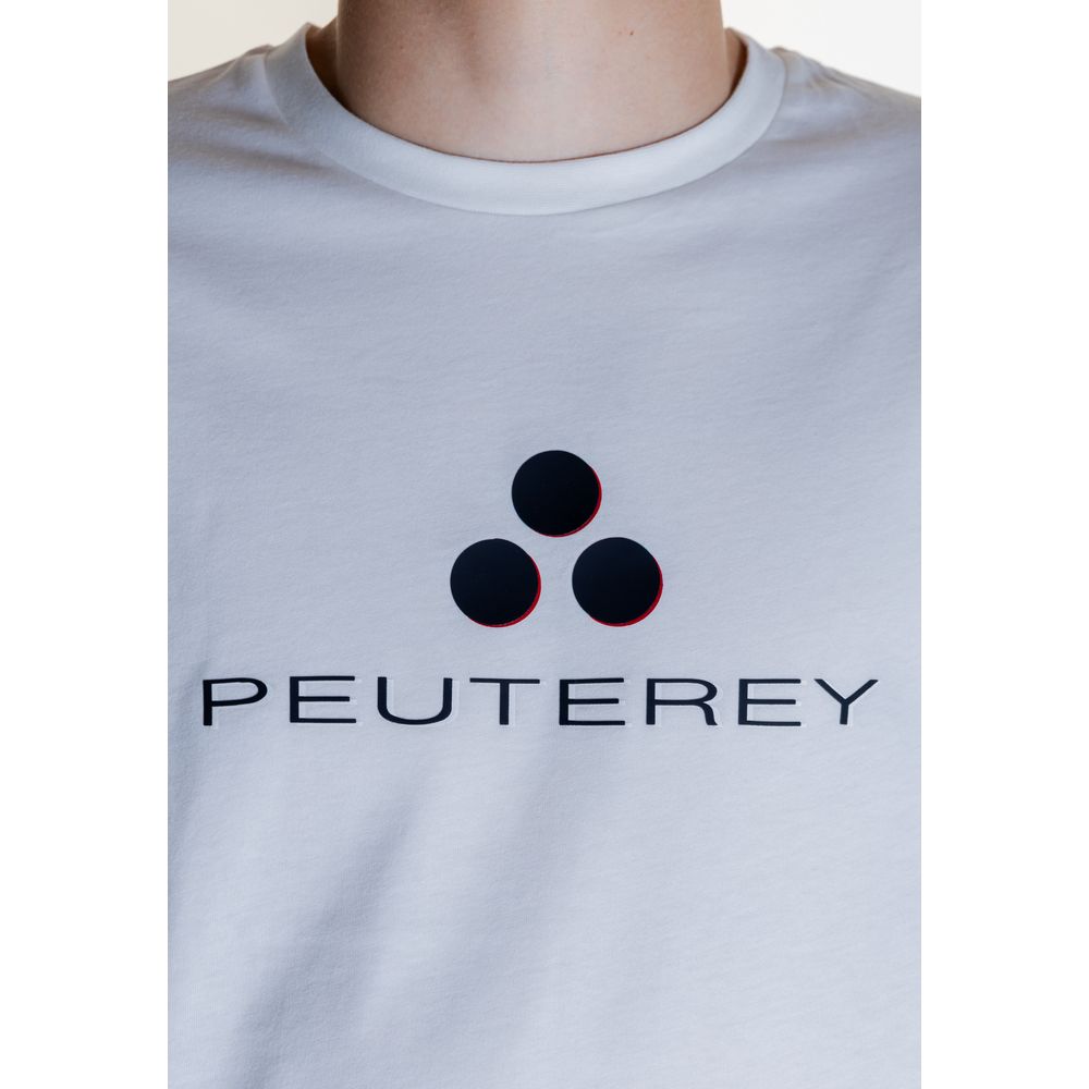 Weißes Baumwoll-T-Shirt von Peuterey