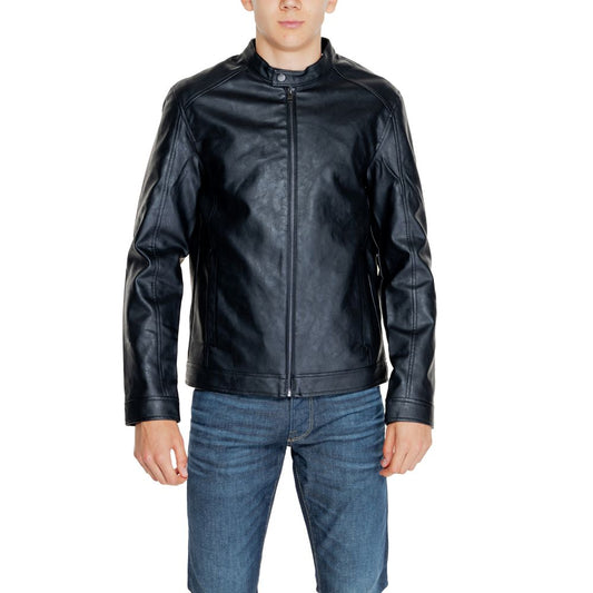 Jack &amp; Jones – Schwarze Polyesterjacke