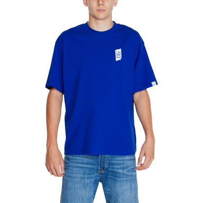 Replay – T-Shirt aus Baumwolle in Blau