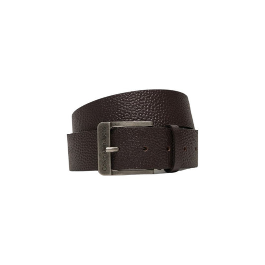 Calvin Klein Jeans Brown Leather Belt