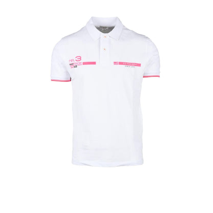 US POLO ASSN. Weißes Poloshirt aus Baumwolle