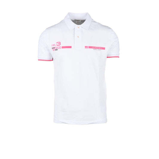 US POLO ASSN. Weißes Poloshirt aus Baumwolle