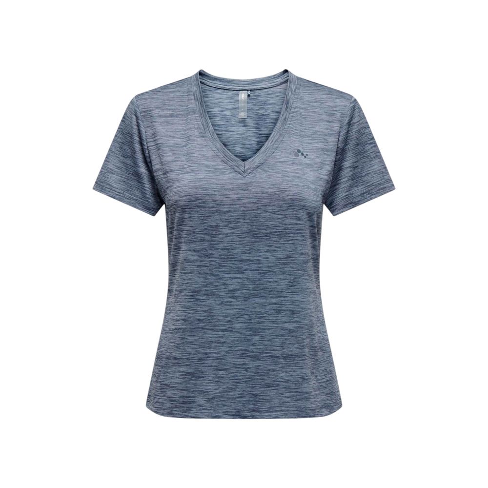 Only – Blaue Oberteile und T-Shirts aus recyceltem Polyester