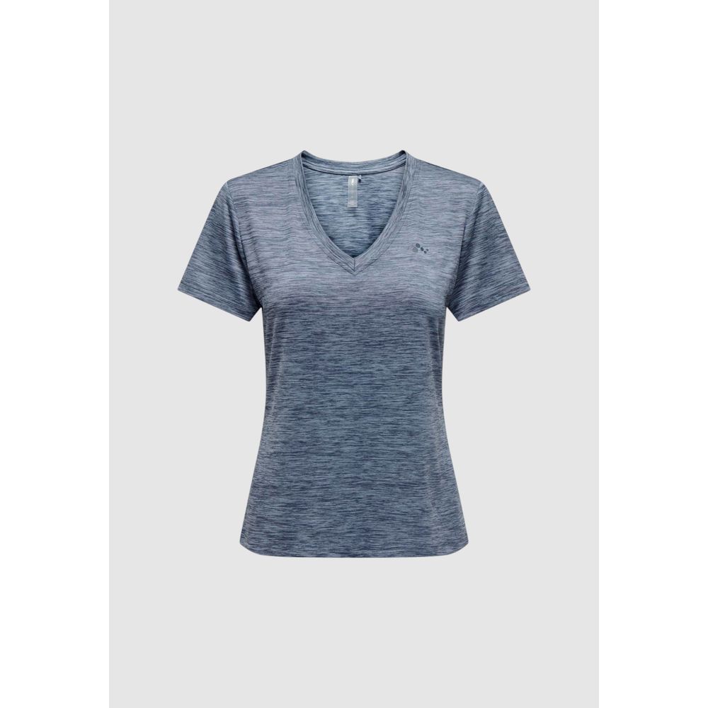 Only – Blaue Oberteile und T-Shirts aus recyceltem Polyester