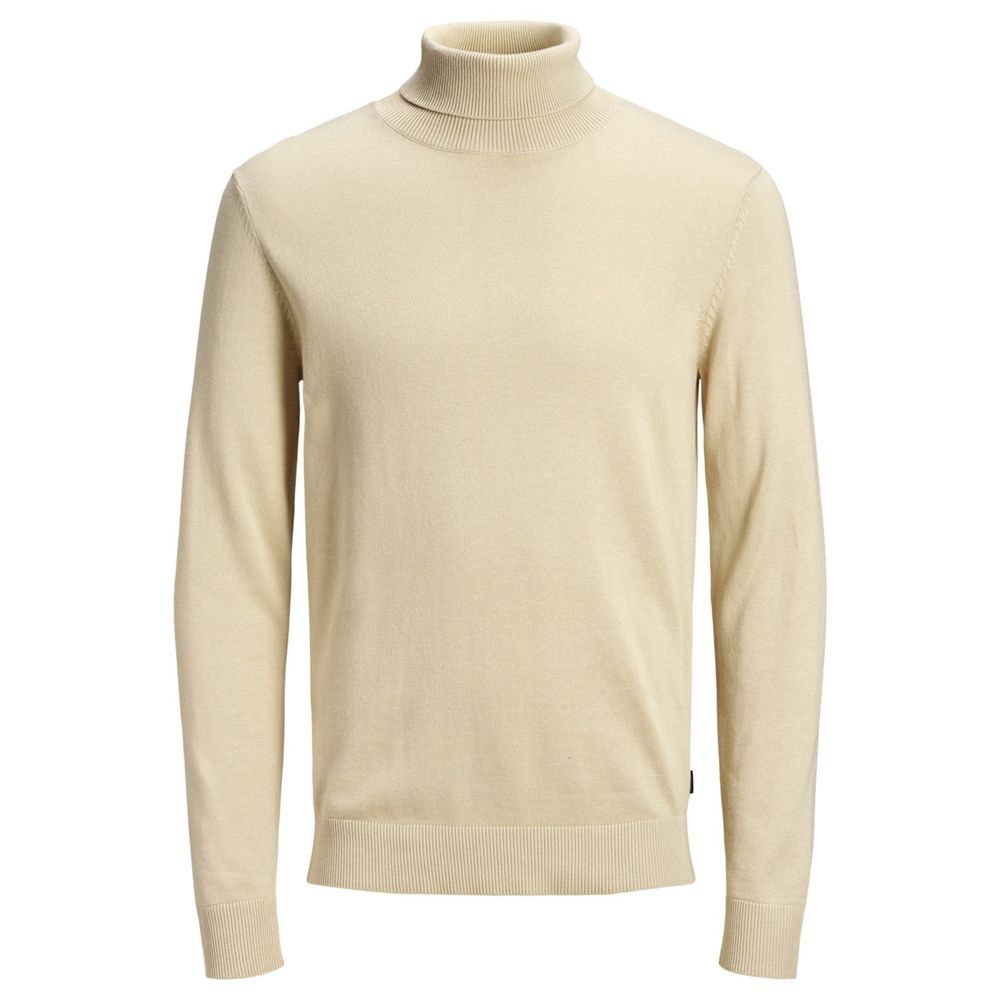 Beigefarbener Baumwollpullover von Jack &amp; Jones