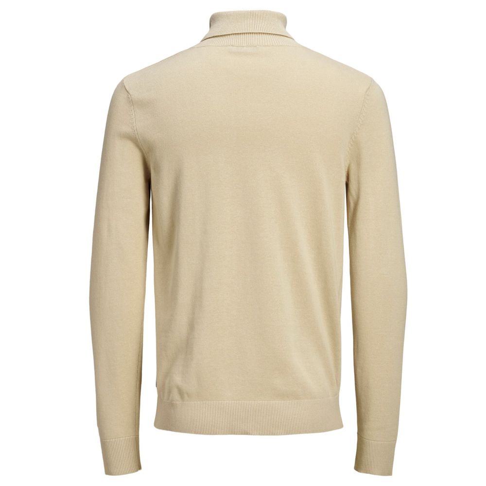 Beigefarbener Baumwollpullover von Jack &amp; Jones