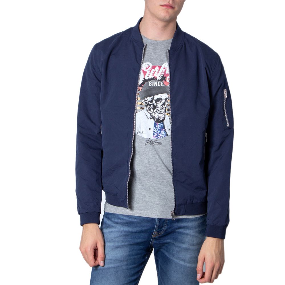 Jack &amp; Jones – Blaue Polyesterjacke