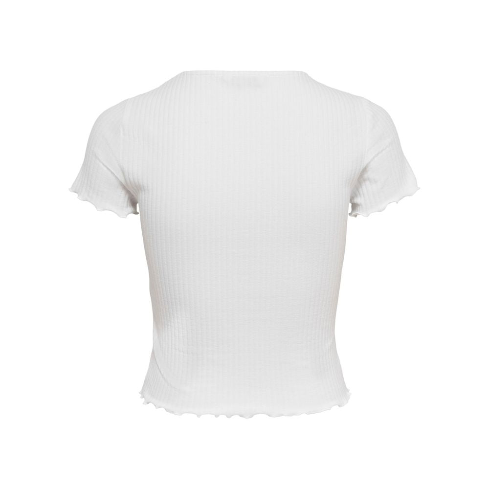 Nur weiße Polyester-Tops und T-Shirts