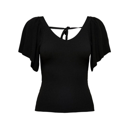 Only Schwarze Tops und T-Shirts aus Polyamid