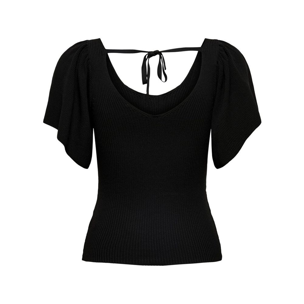 Only Schwarze Tops und T-Shirts aus Polyamid