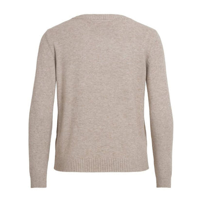 Vila Clothes – Pullover aus Viskose, Beige