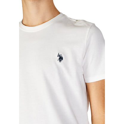 US POLO ASSN. Weißes Baumwoll-T-Shirt