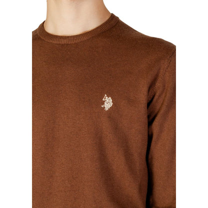 US POLO ASSN. Beigefarbener Baumwollpullover