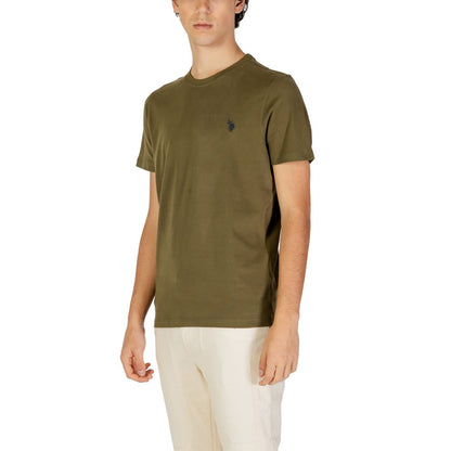 US POLO ASSN. Grünes Baumwoll-T-Shirt