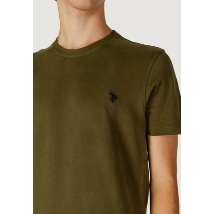 US POLO ASSN. Grünes Baumwoll-T-Shirt