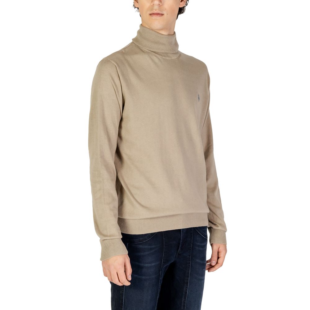 US POLO ASSN. Beigefarbener Baumwollpullover