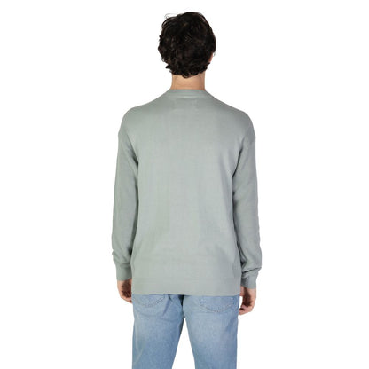 Calvin Klein Jeans – Grüner Baumwollpullover