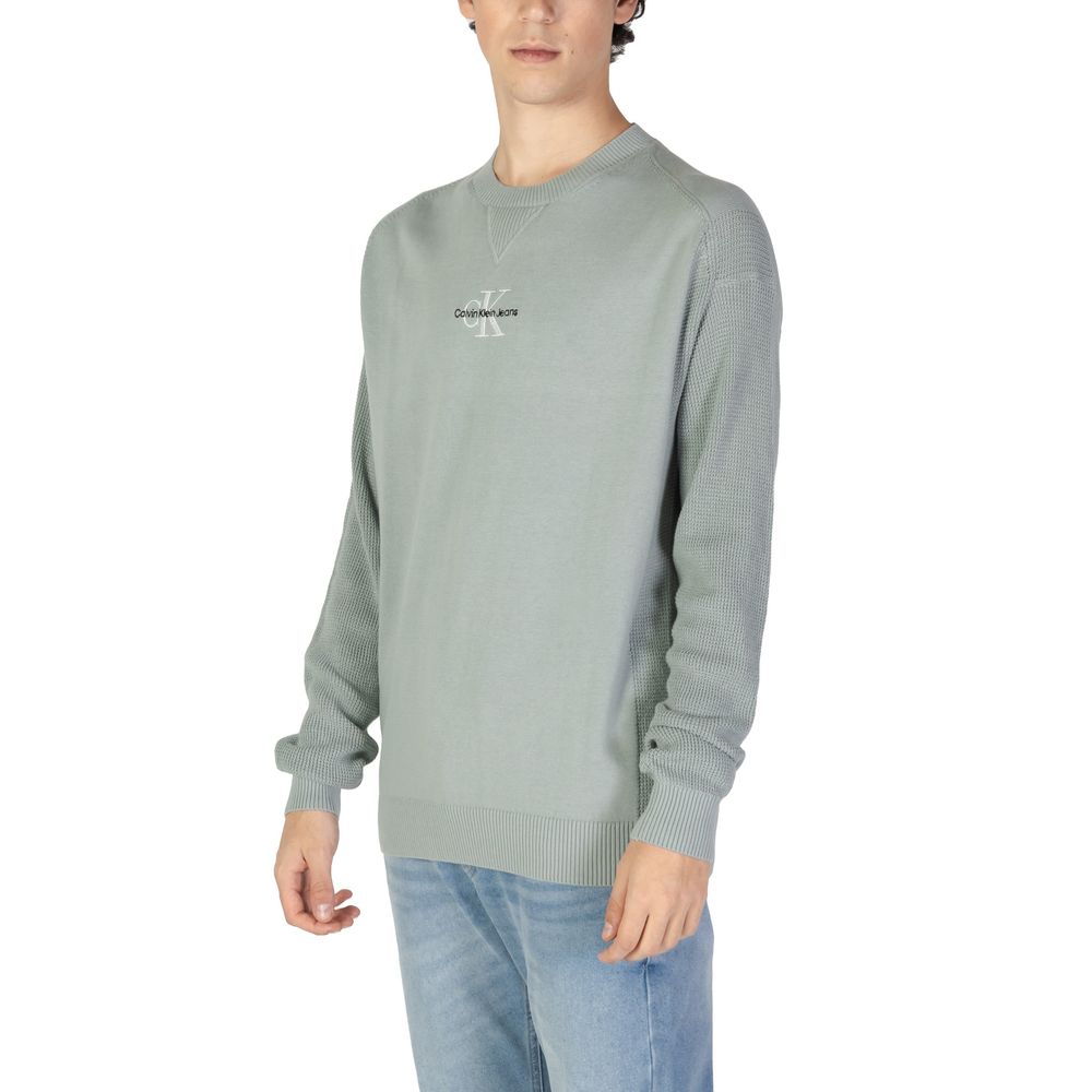 Calvin Klein Jeans – Grüner Baumwollpullover