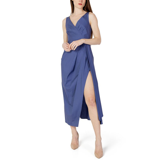 Sandro Ferrone Blue Cotton Dress