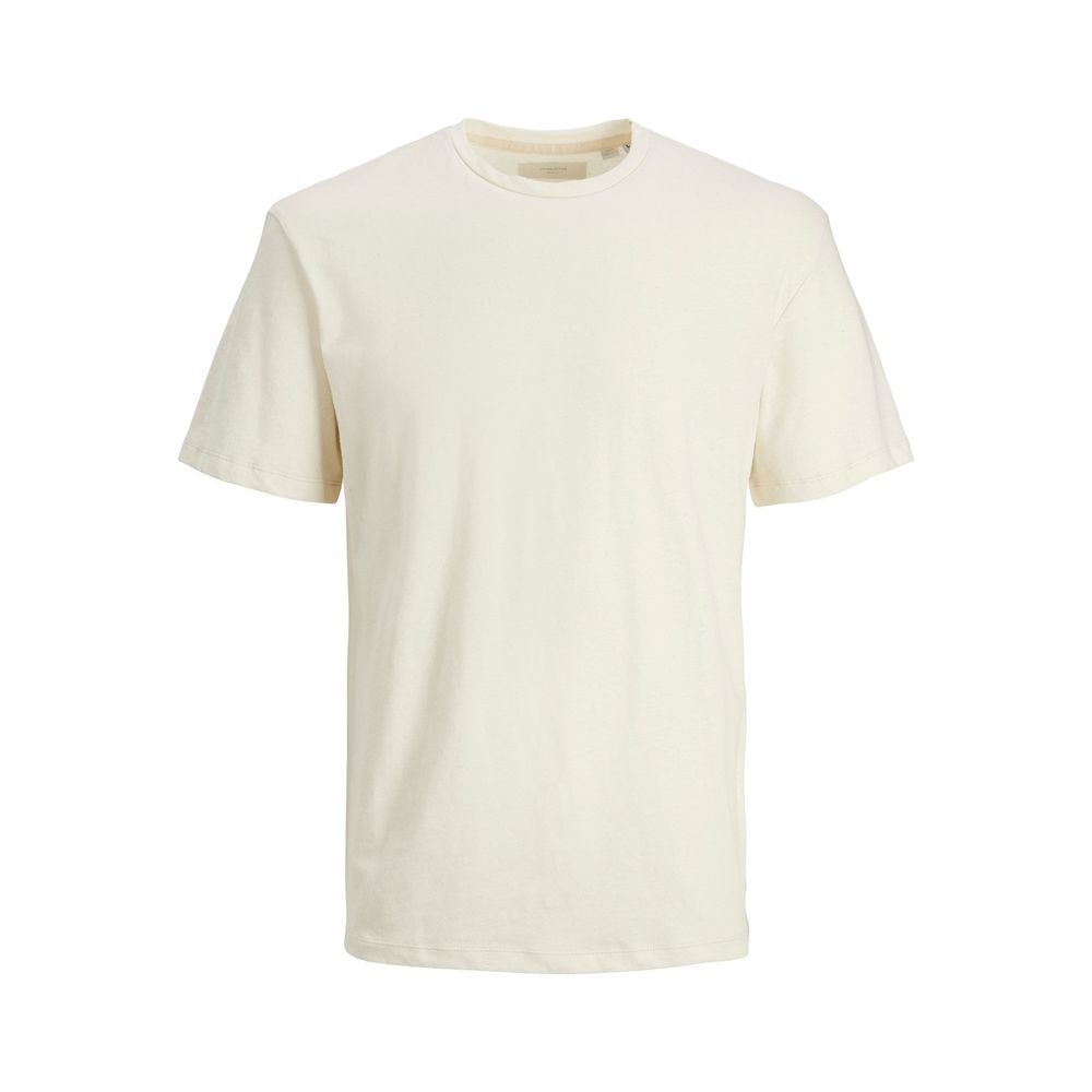 Jack Jones – T-Shirt aus Baumwolle in Creme